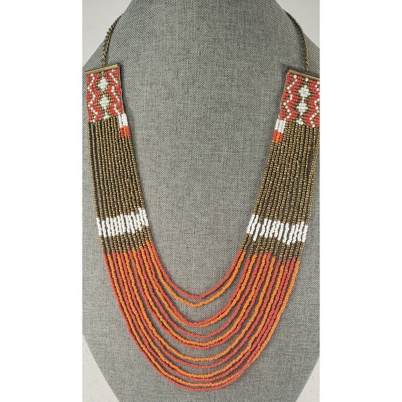 Vintage Native American Multi Strand Necklace - Picture 2 of 10